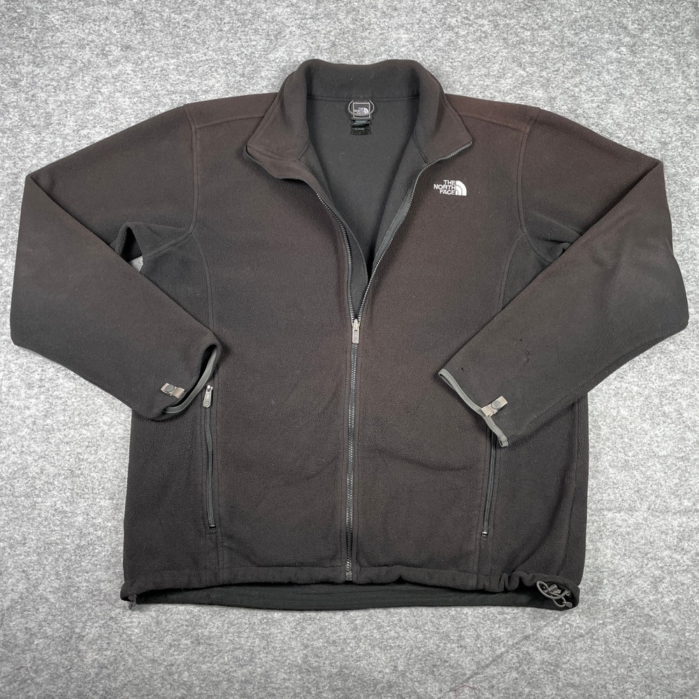 The North Face Fleece Jacket Mens XXL Black Full Zip Denali Style AA5N